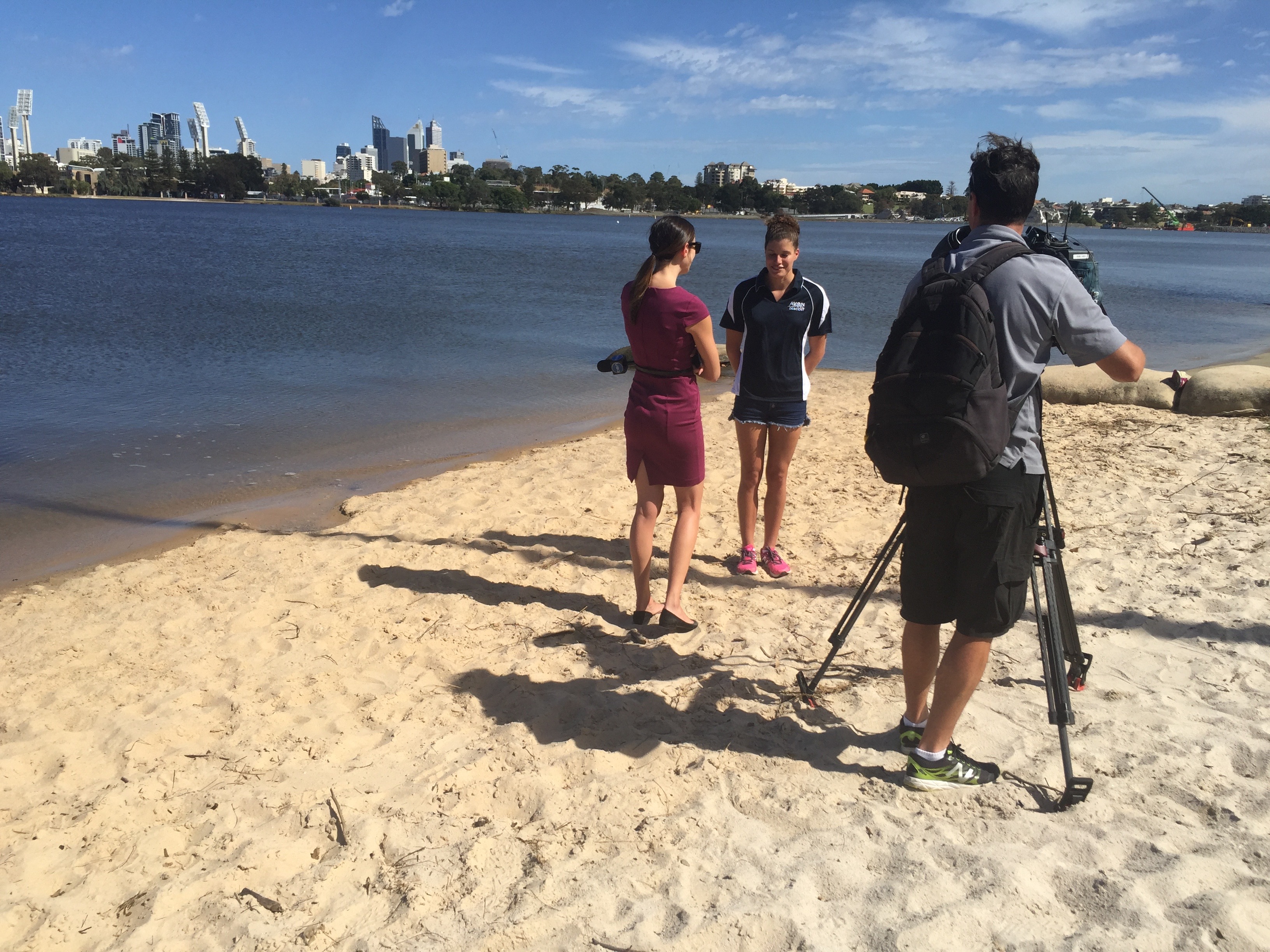 2018 Event Ambassador and paddle competitor Kiera Albertsen gives an interview